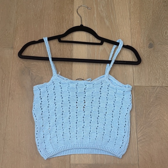 Zara blue crochet top - Picture 2 of 3